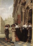 DELEN, Dirck van Conversation outside a Castle gfh china oil painting artist